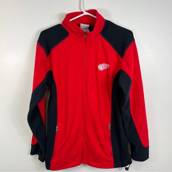 NHL Other - Detroit Redwings Hockey Fleece Full Zip Lightweight Jacket Adult Sz S NHL Hockey